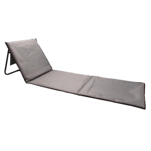 Gadżety reklamowe: Foldable beach lounge chair, grey