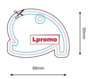 Zapachy samochodowe z nadrukiem, forma lpf1057